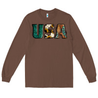 Chestnut usa basic bold font western Long Sleeve Tee - Jasminsmagicworld