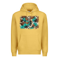 Antique Gold Cowhide Turquoise Glitter Premium Hoodie - FaDigitalArtStudio