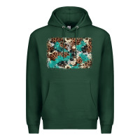Sports Green Cowhide Turquoise Glitter Premium Hoodie - FaDigitalArtStudio