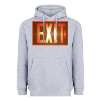 Exit Sign   Hippie Heavyweight Hoodie | Teevron