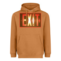 Meerkat exit sign   hippie Heavyweight Hoodie - lanVoArt