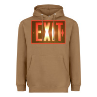 Toasted Coconut exit sign   hippie Heavyweight Hoodie - lanVoArt