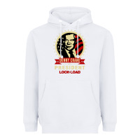 White dennycranedennycranethepresidentlocknload   music Heavyweight Hoodie - lanVoArt