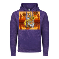 Cloud Purple tigers with scratches Vintage Hoodie - TumblerDesignByShophia