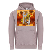 Tigers With Scratches Vintage Hoodie | Teevron