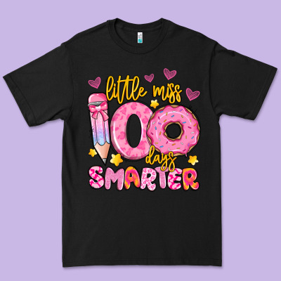 Little Miss 100 Days Smarter Premium Tee Designed By Artiststas