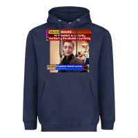 Navy daniel larson monitoring the situation   vintage Heavyweight Hoodie - lanVoArt