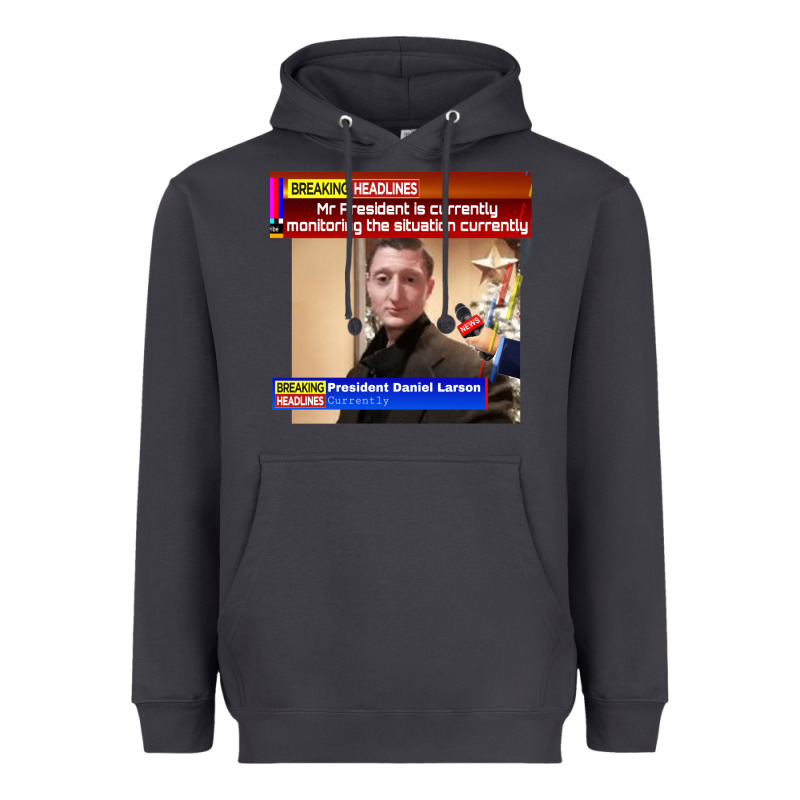 Daniel Larson Monitoring The Situation   Vintage Heavyweight Hoodie by lanVoArt | Teevron