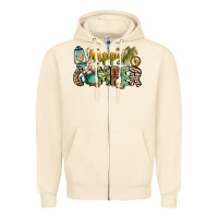 Sandshell happy camper Zipper Hoodie - CowhideDigitalArt