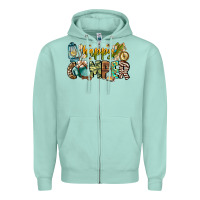 Seafoam happy camper Zipper Hoodie - CowhideDigitalArt
