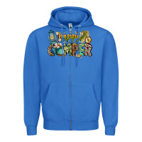 True Royal happy camper Zipper Hoodie - CowhideDigitalArt