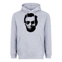 Heather Grey cool abe lincoln with aviator sunglasses black Heavyweight Hoodie - lanVoArt