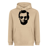 Mushroom cool abe lincoln with aviator sunglasses black Heavyweight Hoodie - lanVoArt