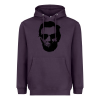 Plum cool abe lincoln with aviator sunglasses black Heavyweight Hoodie - lanVoArt