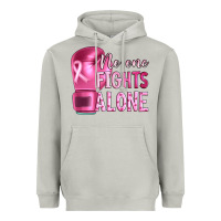 Moon Dust Breast cancer no one fights alone boxing Heavyweight Hoodie - Artiststas