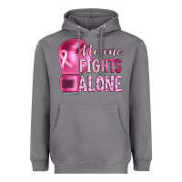 Breast Cancer No One Fights Alone Boxing Heavyweight Hoodie | Teevron