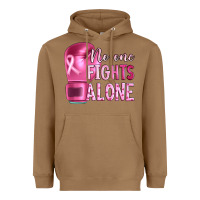 Toasted Coconut Breast cancer no one fights alone boxing Heavyweight Hoodie - Artiststas