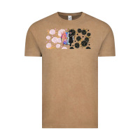 Vintage Coffee gothic girl and colorful girl best friends with Vintage Tee - TumblerDesignByShophia