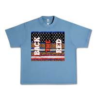 Pebble Blue America back the red Urban Heavy Tee - TumblerDesignByShophia