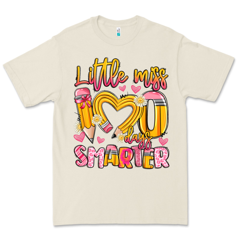 Little Miss 100 Days Smarter Premium Tee by Artiststas | Teevron