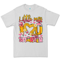 Dove Grey little miss 100 days smarter Premium Tee - Artiststas