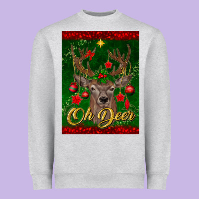 Oh Deer Car Air Freshener Heavyweight Sweatshirt Designed By Bundleandbundleshop