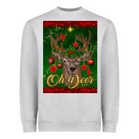 Heather Grey oh deer car air freshener Heavyweight Sweatshirt - BundleAndBundleShop