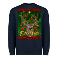 Navy oh deer car air freshener Heavyweight Sweatshirt - BundleAndBundleShop