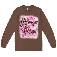Chestnut stronger than the storm Long Sleeve Tee - CowGirlArtShop