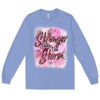 Colony Blue stronger than the storm Long Sleeve Tee - CowGirlArtShop