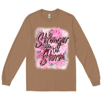 Toasted Coconut stronger than the storm Long Sleeve Tee - CowGirlArtShop