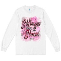 White stronger than the storm Long Sleeve Tee - CowGirlArtShop