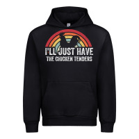 Black I'll Just Have The Chicken Tenders Urban Hoodie - lanVoArt
