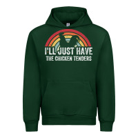 Forest Green I'll Just Have The Chicken Tenders Urban Hoodie - lanVoArt