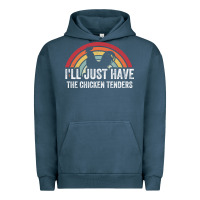 Pigment Midnight Navy I'll Just Have The Chicken Tenders Urban Hoodie - lanVoArt