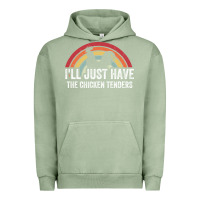 Pigment Oil Green I'll Just Have The Chicken Tenders Urban Hoodie - lanVoArt