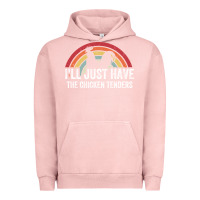 Pigment Salmon I'll Just Have The Chicken Tenders Urban Hoodie - lanVoArt