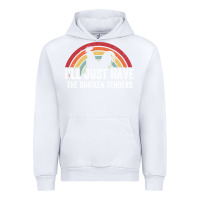 White I'll Just Have The Chicken Tenders Urban Hoodie - lanVoArt