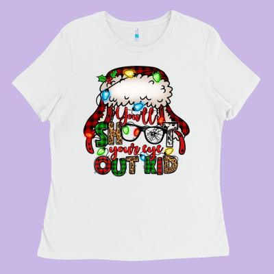 You'll Shoot Your Eye Out Kid Christmas Story Ladies Tee Designed By Jasminsmagicworld