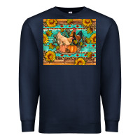 Navy Fall coop animals pumpkin Premium Sweatshirt - Artiststas