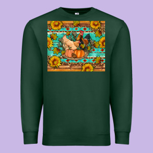 Fall Coop Animals Pumpkin Premium Sweatshirt Designed By Artiststas