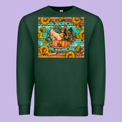 Fall Coop Animals Pumpkin Premium Sweatshirt Designed By Artiststas