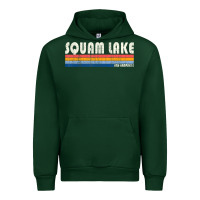 Forest Green Vintage 70S 80S Style Squam Lake Nh Urban Hoodie - lanVoArt