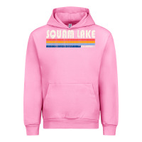 Fuchsia Pink Vintage 70S 80S Style Squam Lake Nh Urban Hoodie - lanVoArt