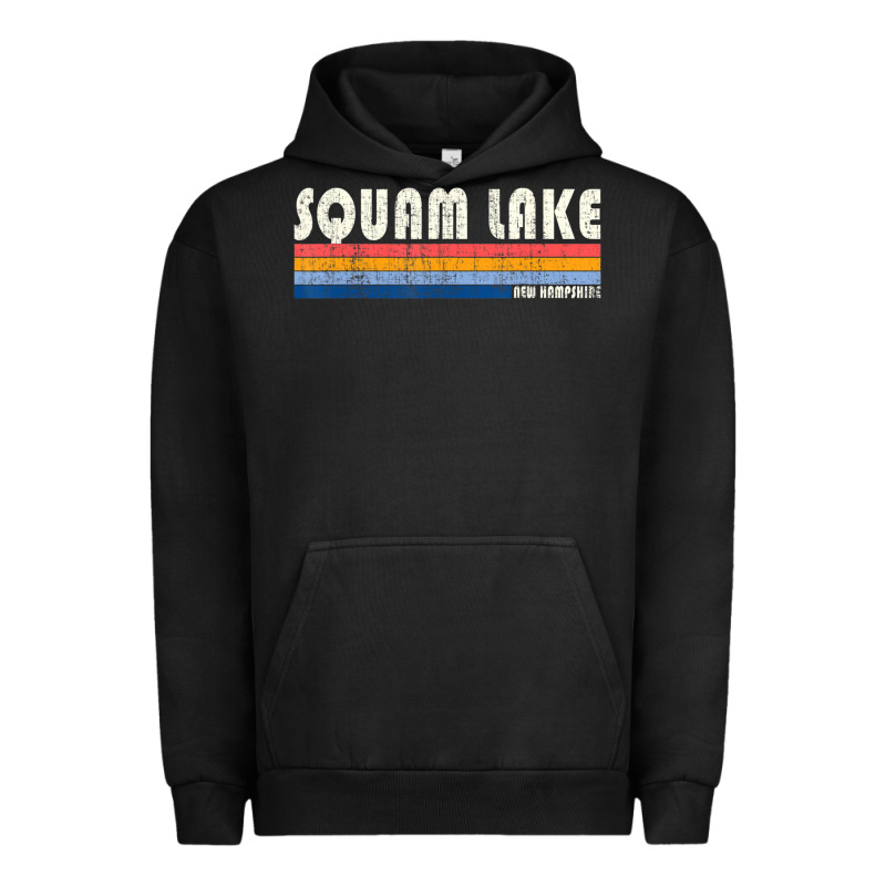 Vintage 70s 80s Style Squam Lake Nh Urban Hoodie by lanVoArt | Teevron