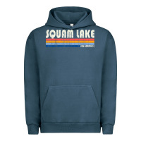 Pigment Midnight Navy Vintage 70S 80S Style Squam Lake Nh Urban Hoodie - lanVoArt