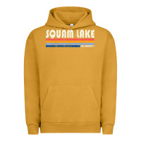 Pigment Peanut Butter Vintage 70S 80S Style Squam Lake Nh Urban Hoodie - lanVoArt
