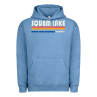 Pigment Pebble Blue Vintage 70S 80S Style Squam Lake Nh Urban Hoodie - lanVoArt