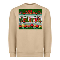 Mushroom Christmas Believe Heavyweight Sweatshirt - BundleAndBundleShop