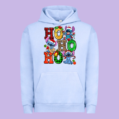 Ho Ho Ho Stitch Urban Hoodie Designed By Adodesignshop